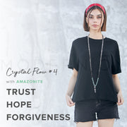 Flow4 LFS Amazonite Crystal Necklace - Trust, Hope, Forgiveness